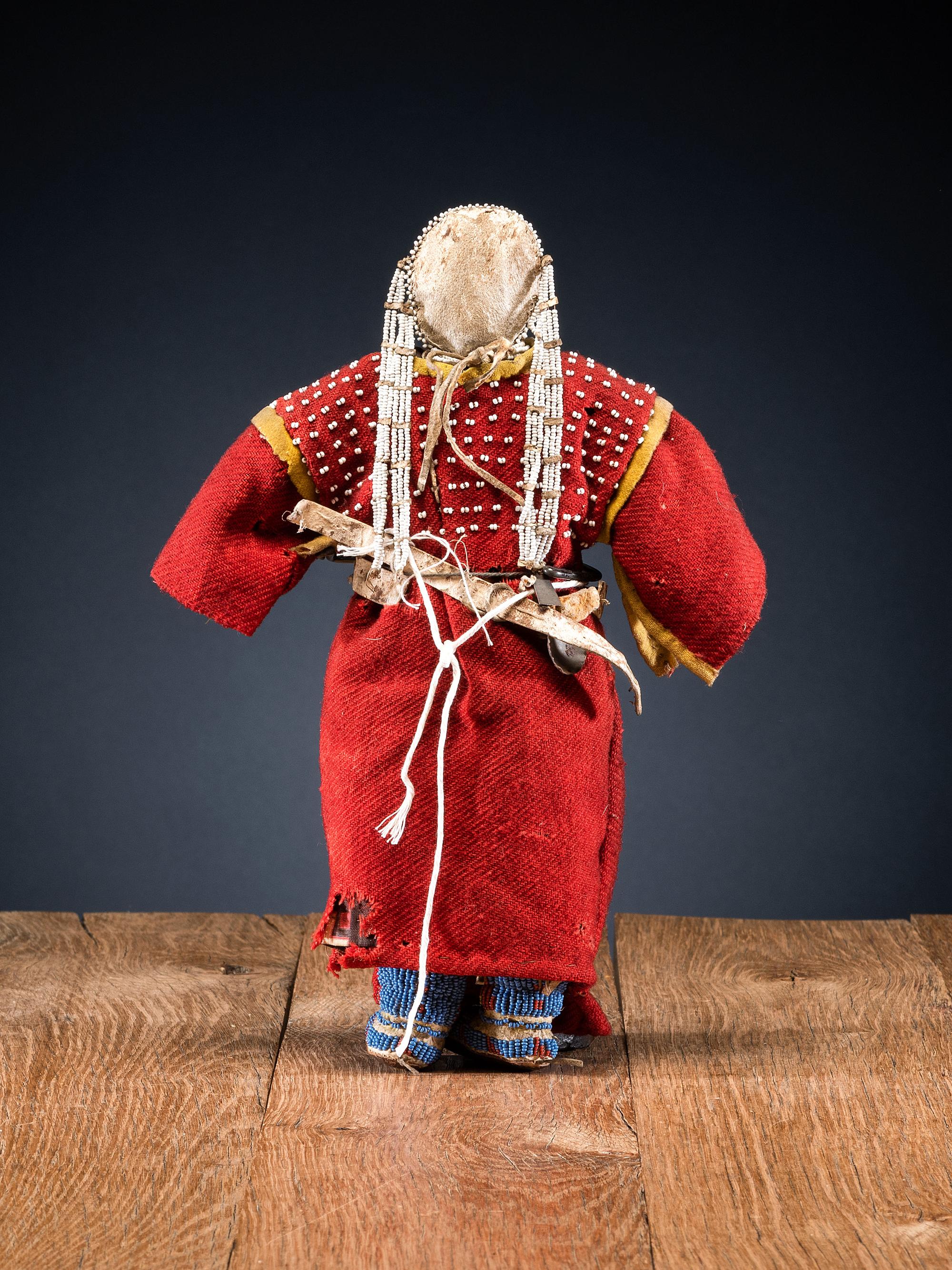 Sioux Beaded Hide Doll