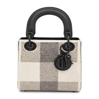 Christian Dior, Mini Lady Dior Bag in Plaid-Sequined Leather
