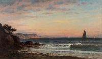 Sailboats off Ocean Shore