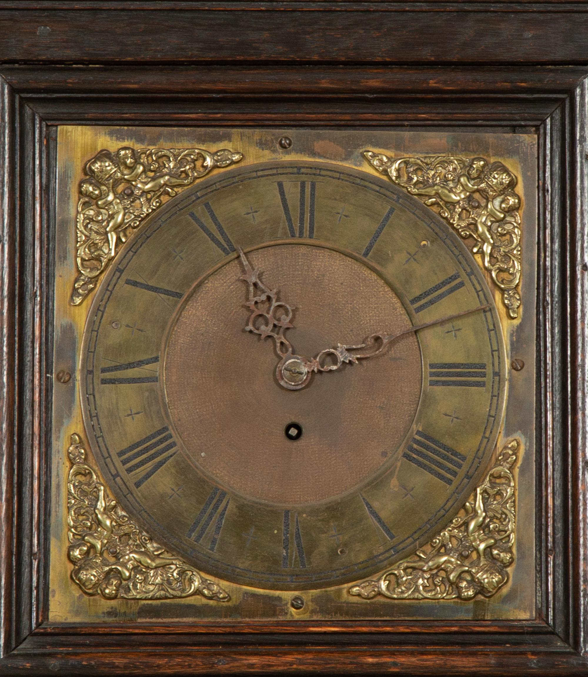 A Welsh Oak Clock-Inset Cupboard