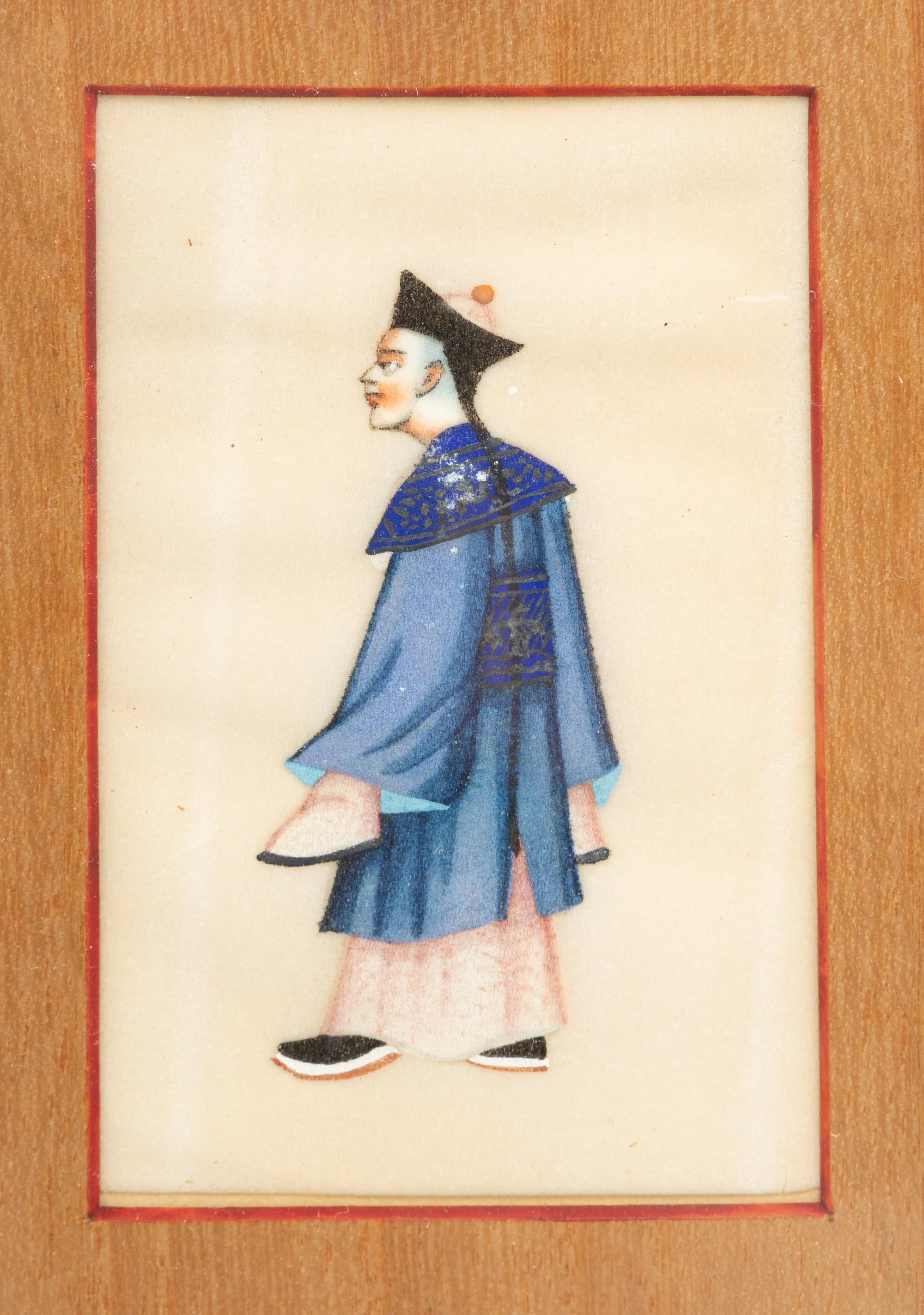 Six Chinese Export Pith Paper Paintings