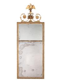 A Pair of Giltwood Mirrors with Eagles