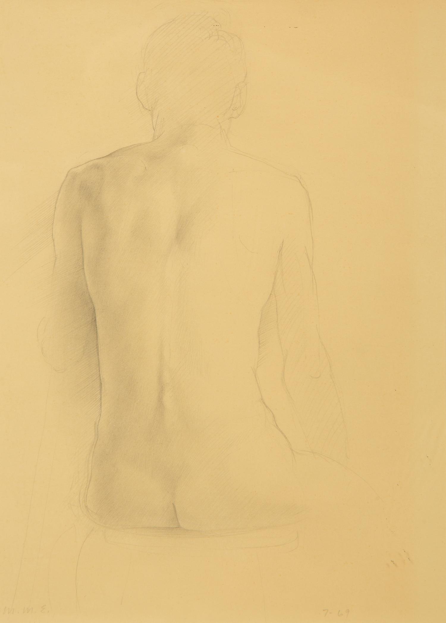 Seated Male Nude