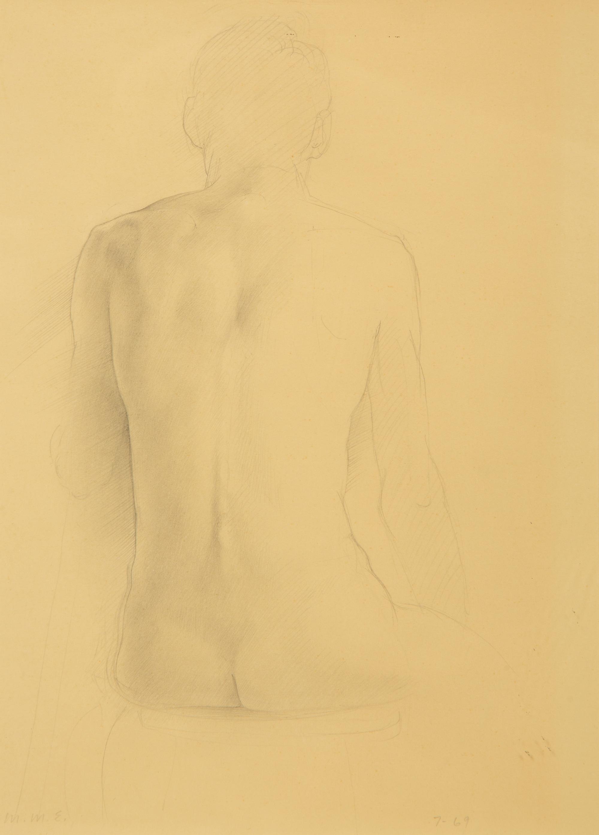 Seated Male Nude