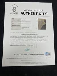 A Harry Caray Signed Autograph Photo (Beckett Authentication Services)