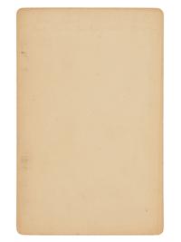 [WESTERN AMERICANA]. Cabinet Card of an African American Cowboy. Tucson, Arizona Territory: Buehman.