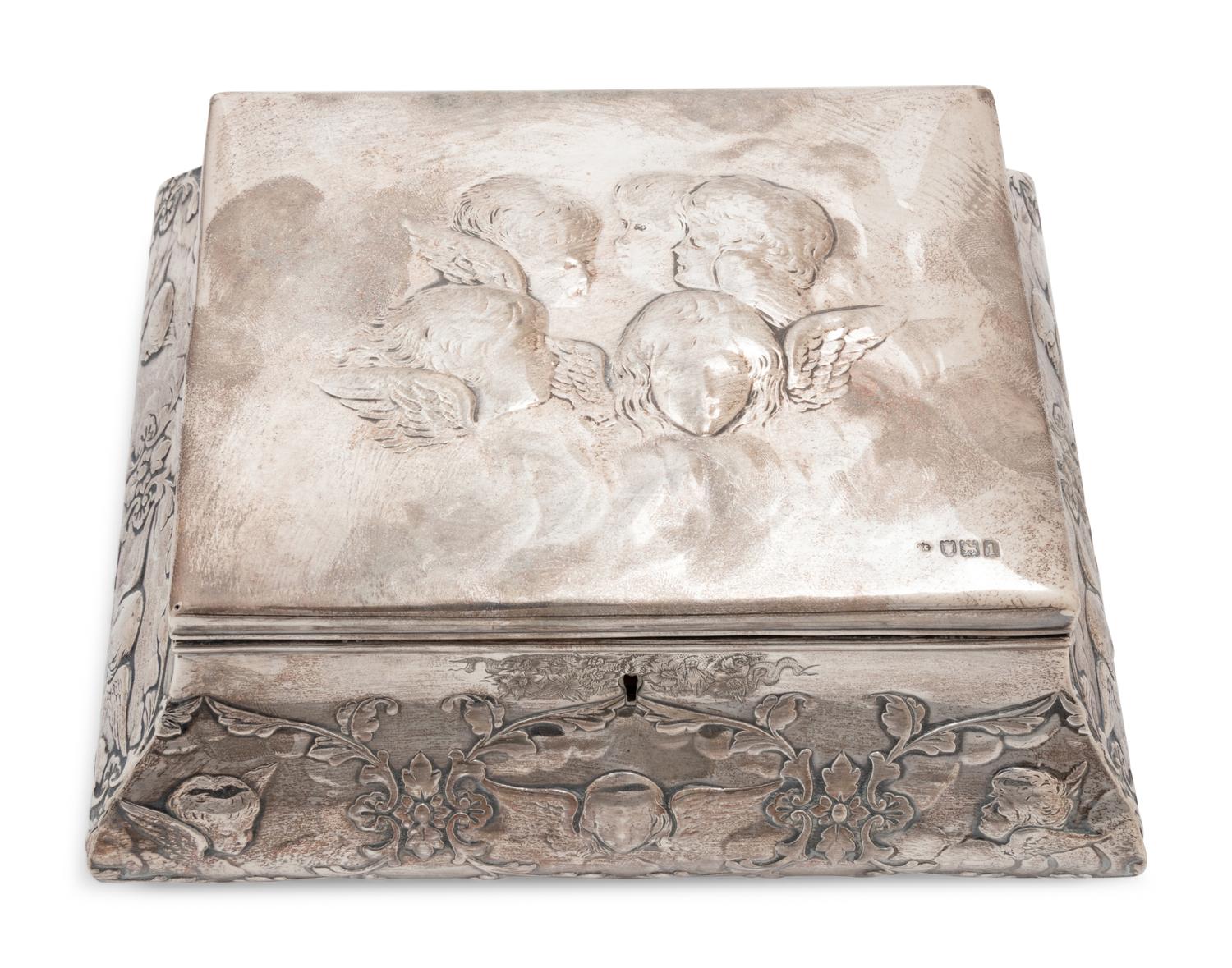 Two English Repoussé Silver-Clad Boxes