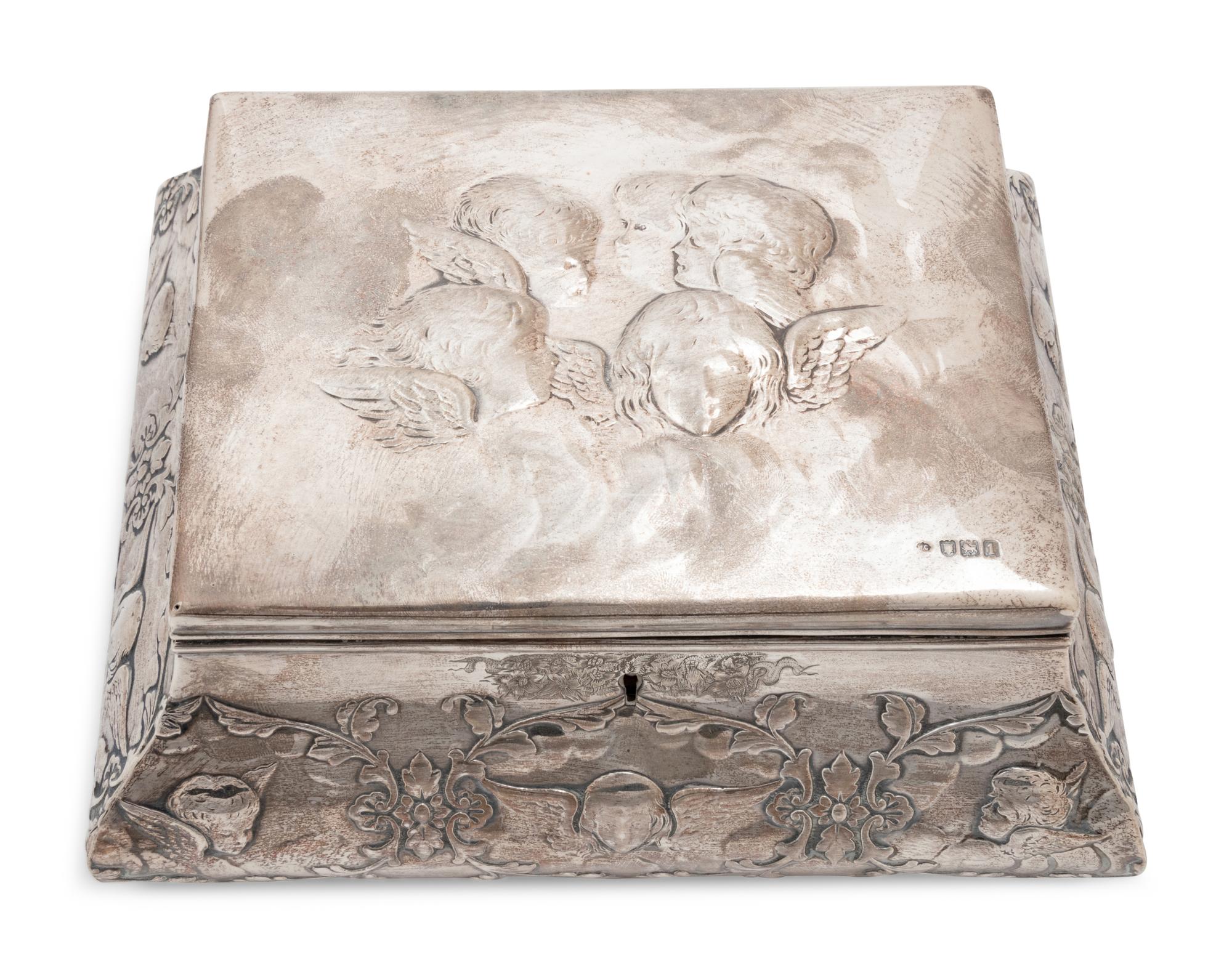 Two English Repoussé Silver-Clad Boxes