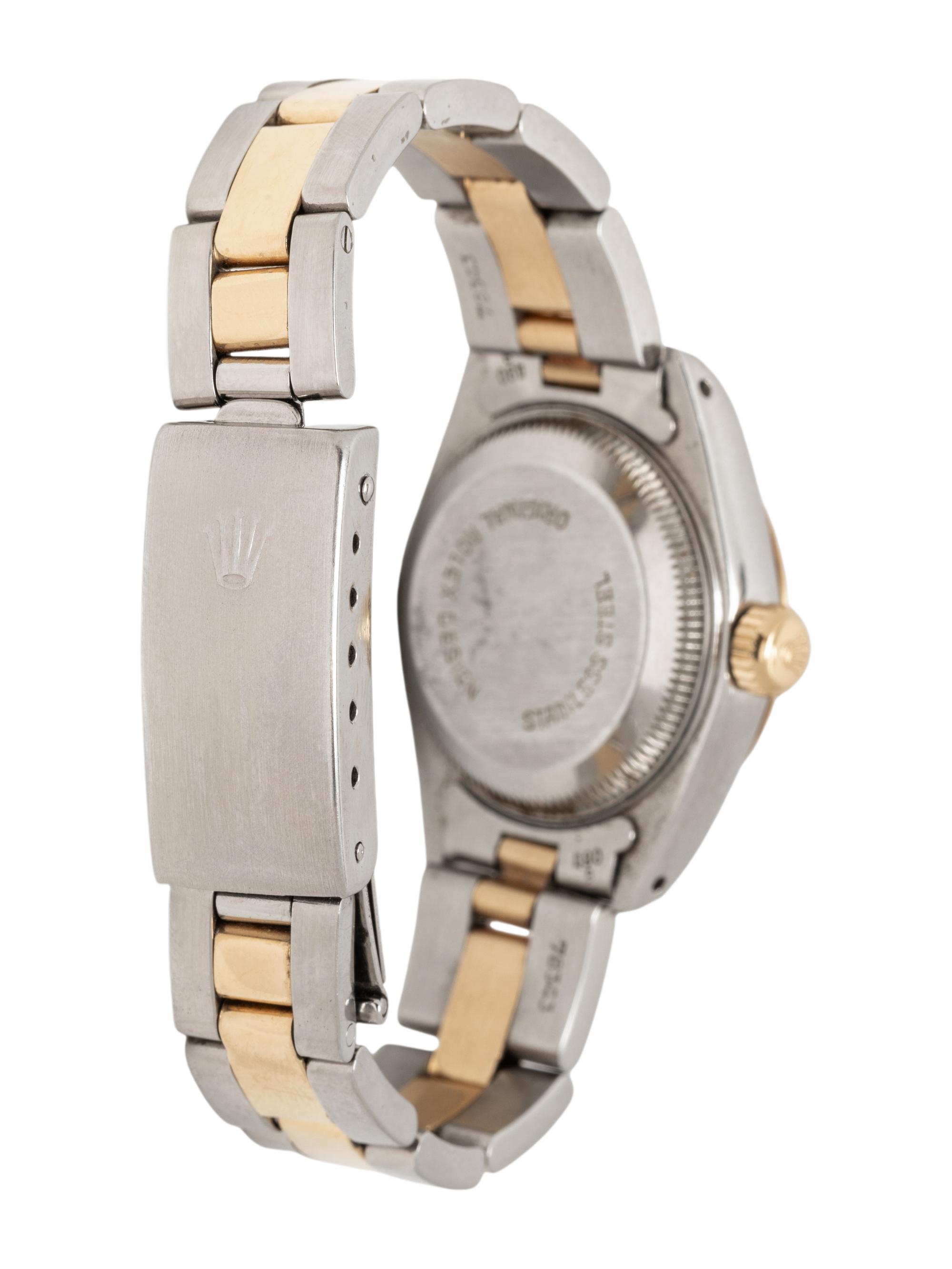 ROLEX, REF. 69173 STAINLESS STEEL AND 18K YELLOW GOLD 'LADY DATEJUST' WATCH