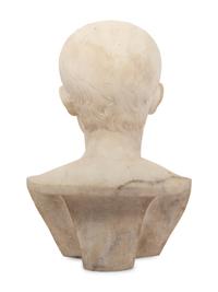 A Continental Carved Marble Bust of a Julio-Claudian Prince