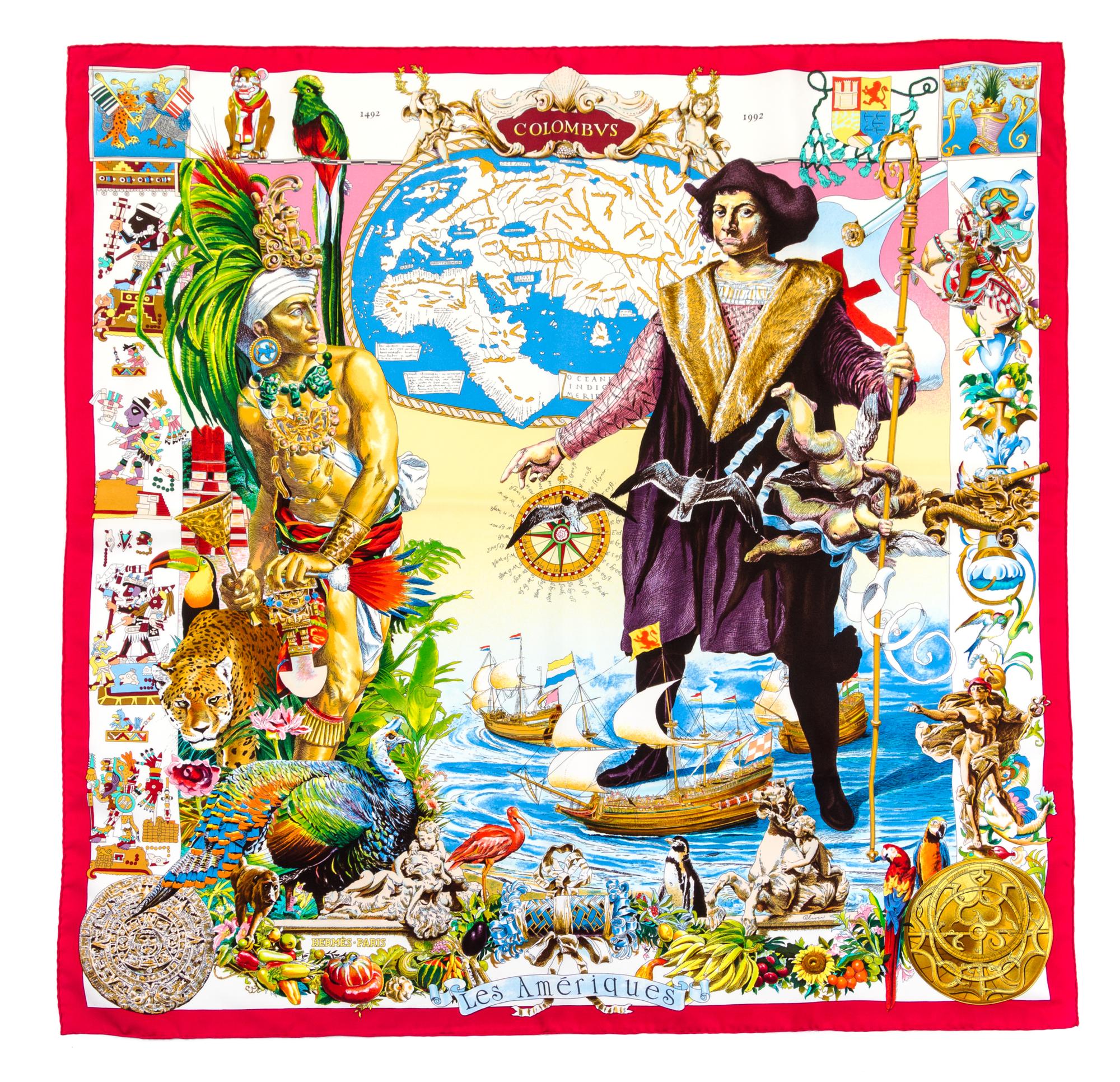 An Hermes 90cm Silk Scarf, 36" x 36".