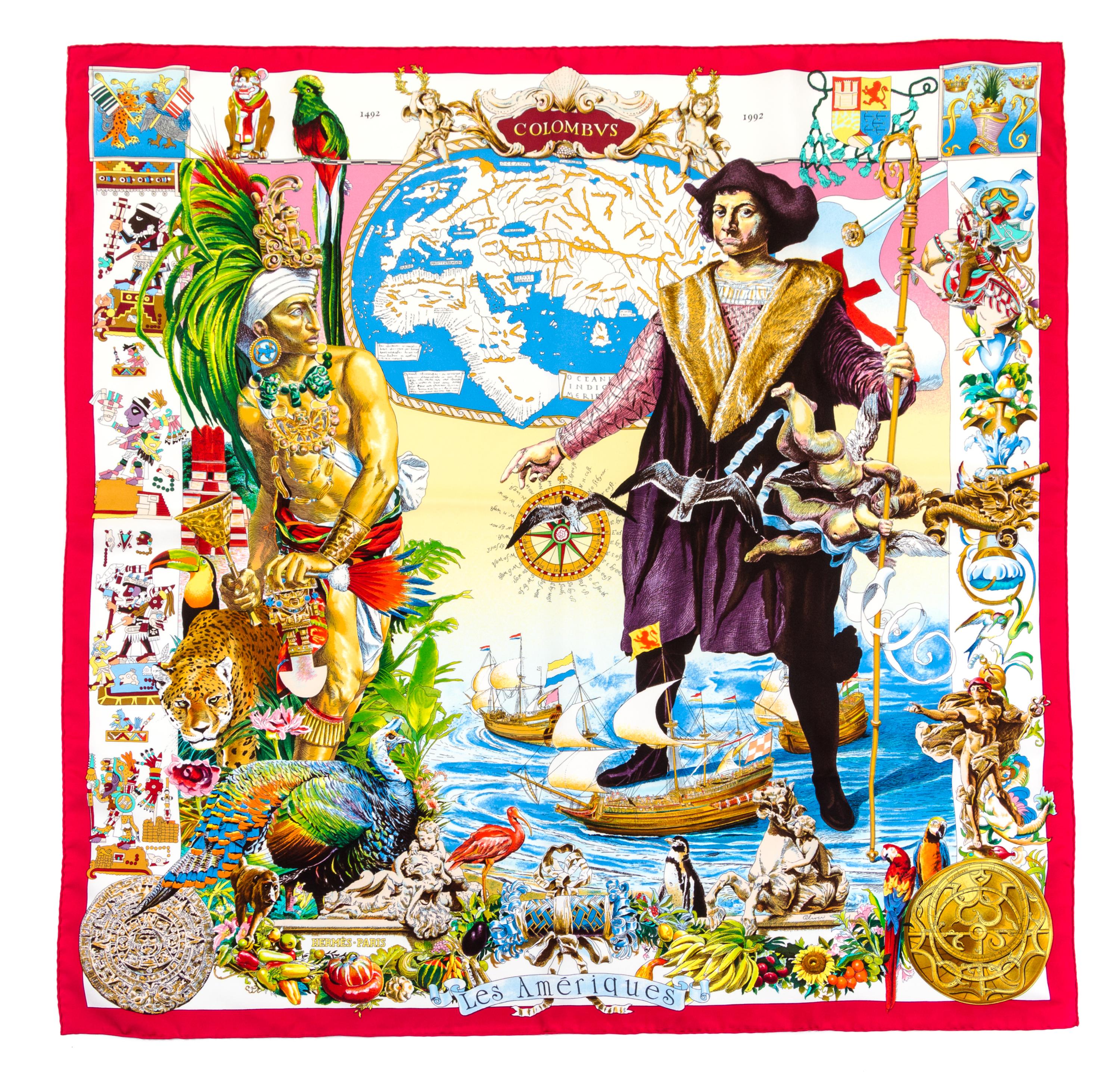 An Hermes 90cm Silk Scarf, 36" x 36".
