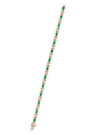 EMERALD AND DIAMOND BRACELET