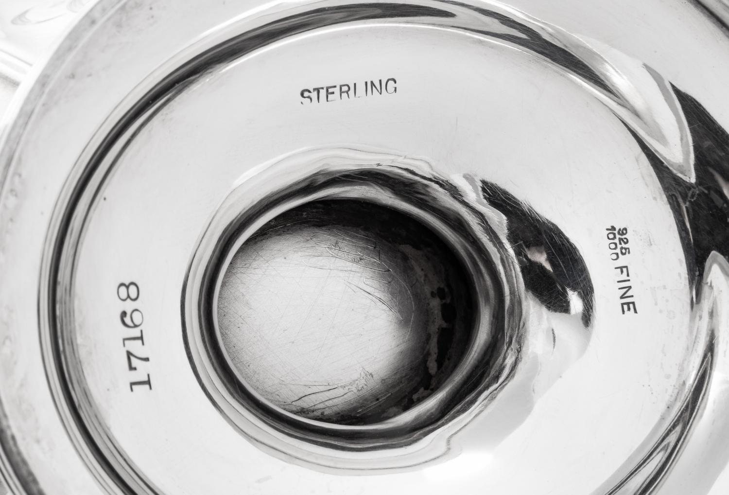 An American Silver Three-Piece Tea Service