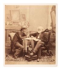 New Orleans WILSON, Edward Livingston (1838-1903), photographer. Mammoth plate photograph of a lively discussion between two men. Philadelphia: Centennial Photographic Co., 1884-1885.