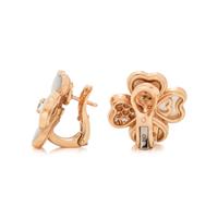 VAN CLEEF & ARPELS, MOTHER-OF-PEARL AND DIAMOND 'COSMOS' EARCLIPS