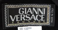 A Gianni Versace Black Rayon "Shorts" Dress, Size 40.