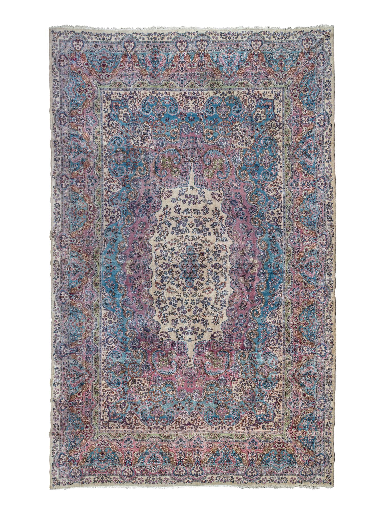 A Kirman Wool Rug