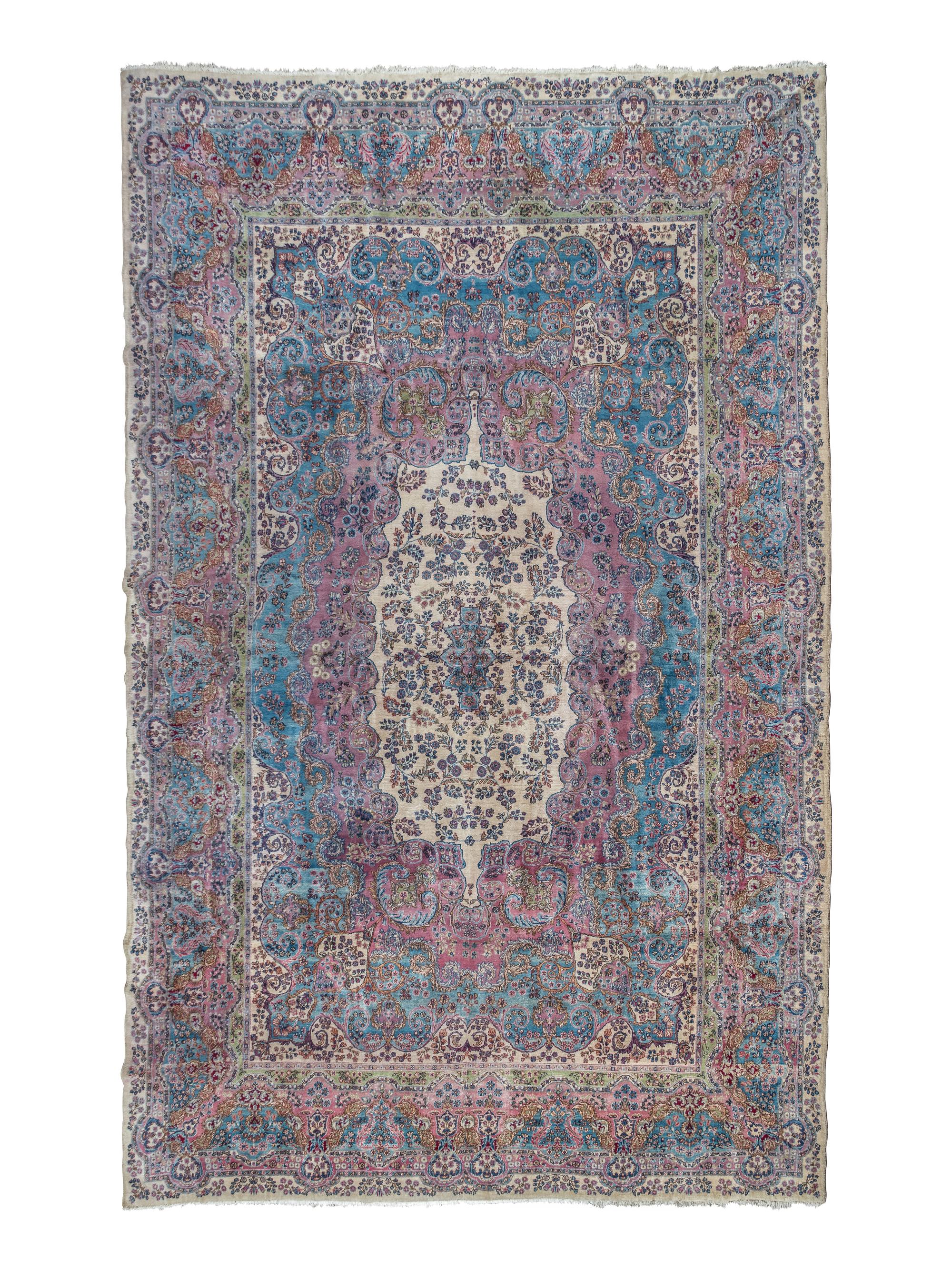 A Kirman Wool Rug