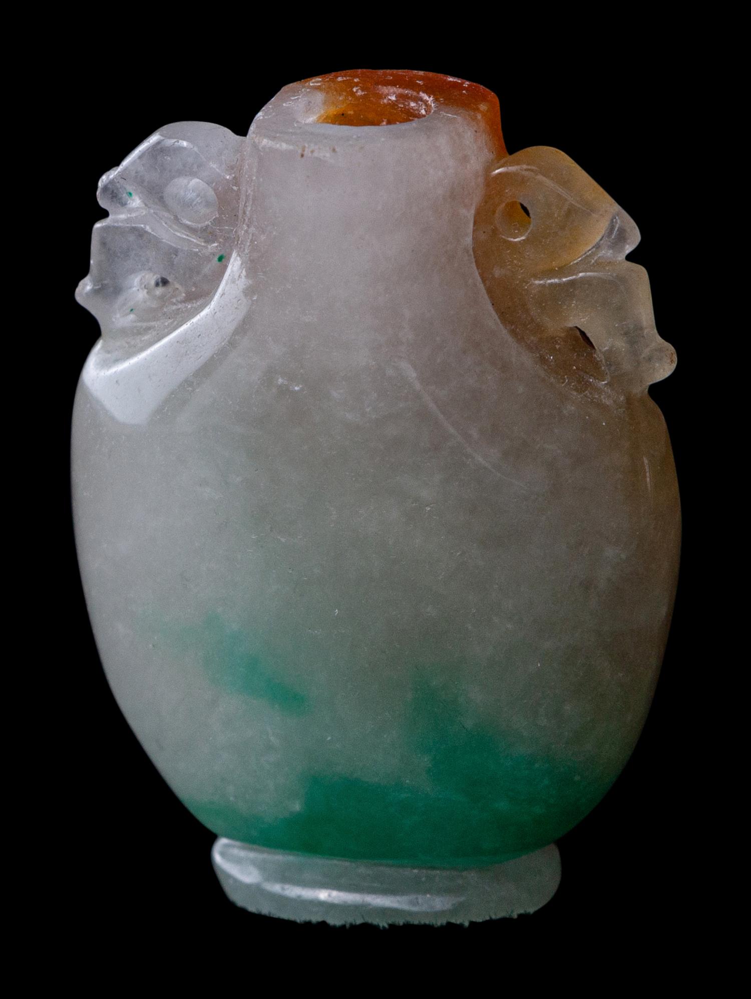 Four Chinese Hardstone Snuff Bottles