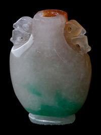 Four Chinese Hardstone Snuff Bottles