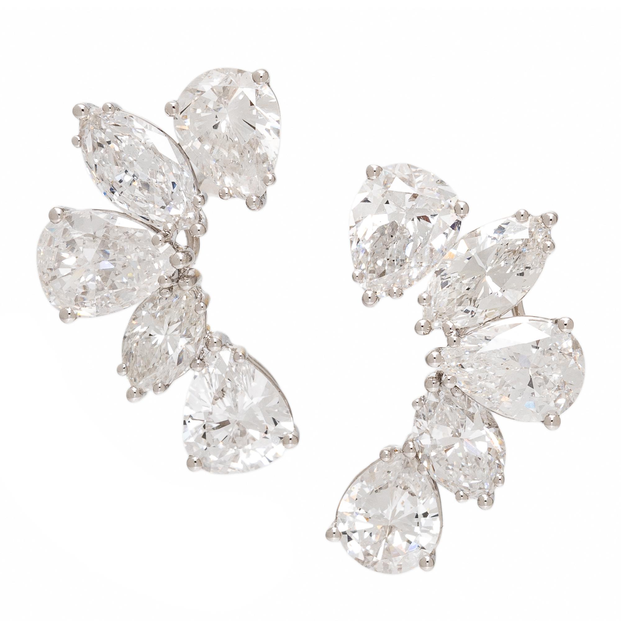 Diamond and White Gold Earrings