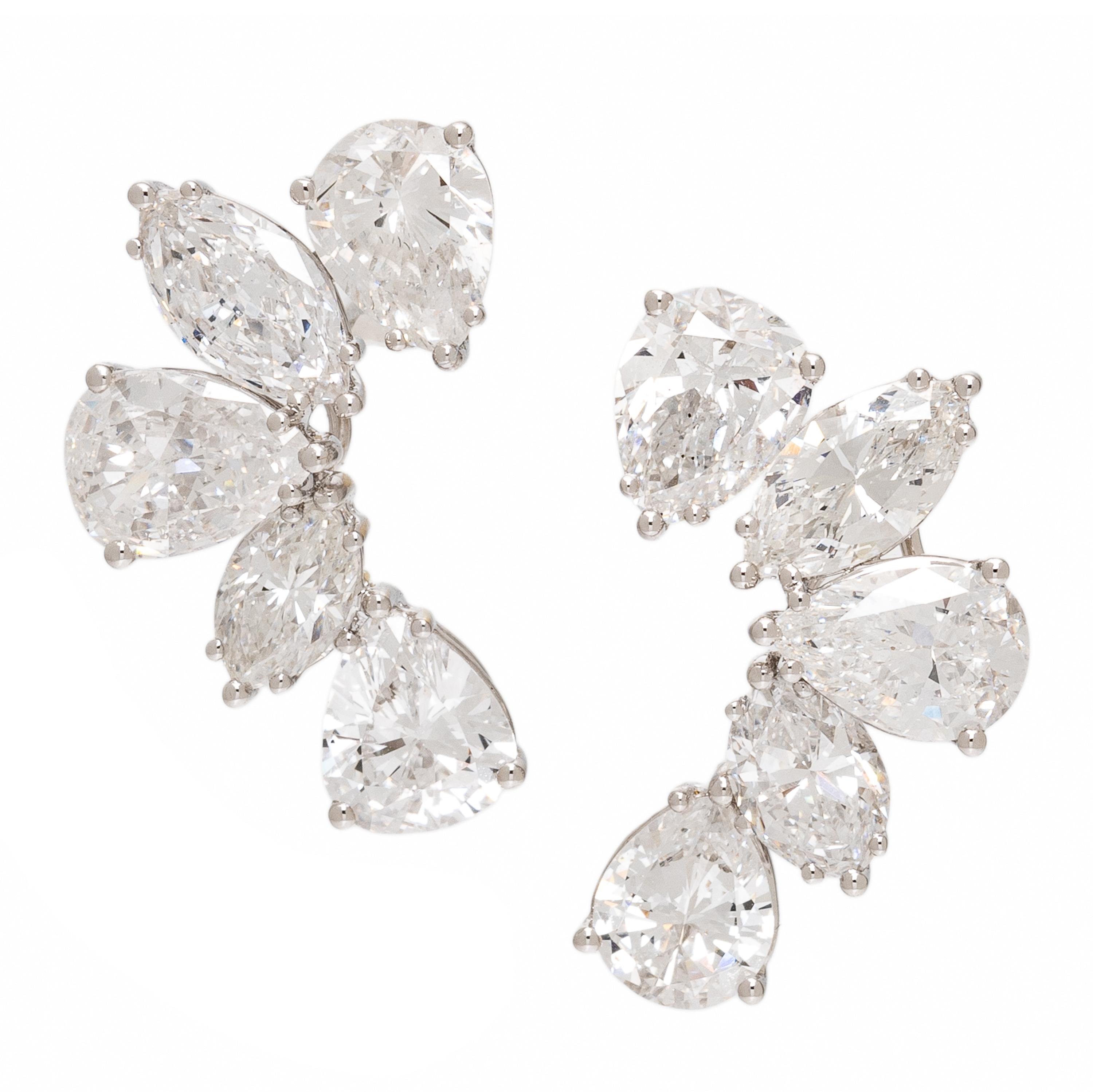Diamond and White Gold Earrings