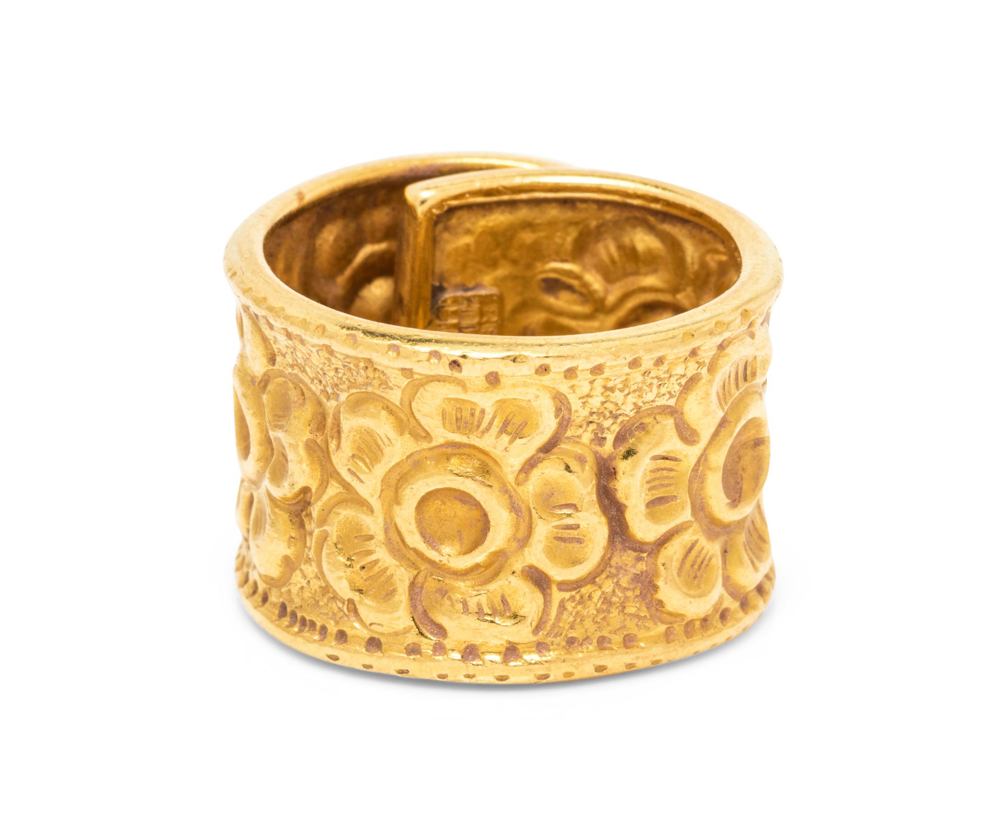 A 22 Karat Yellow Gold Ring, Zolotas,