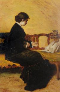 Woman with a Cat