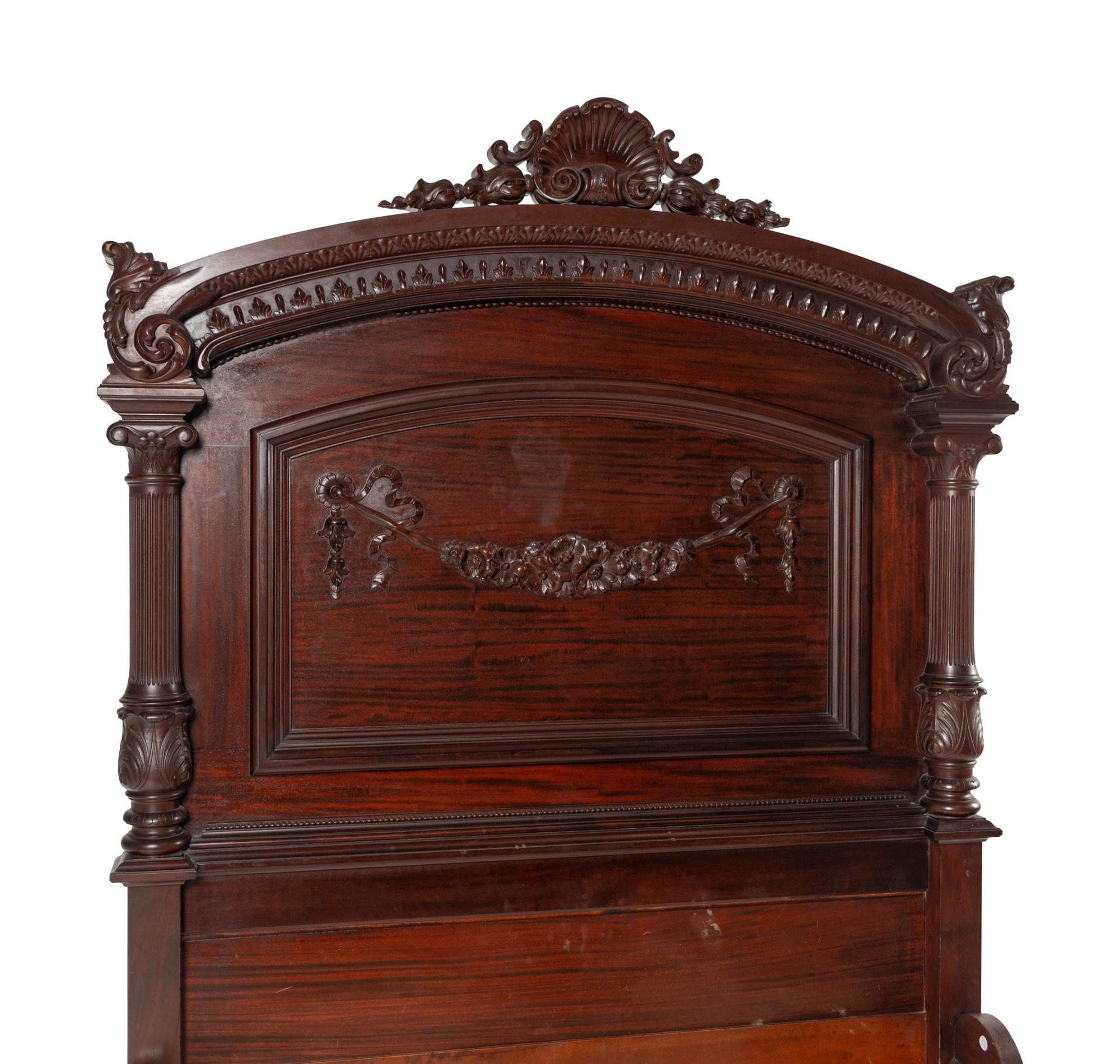 An American Classical Mahogany Bedroom Suite