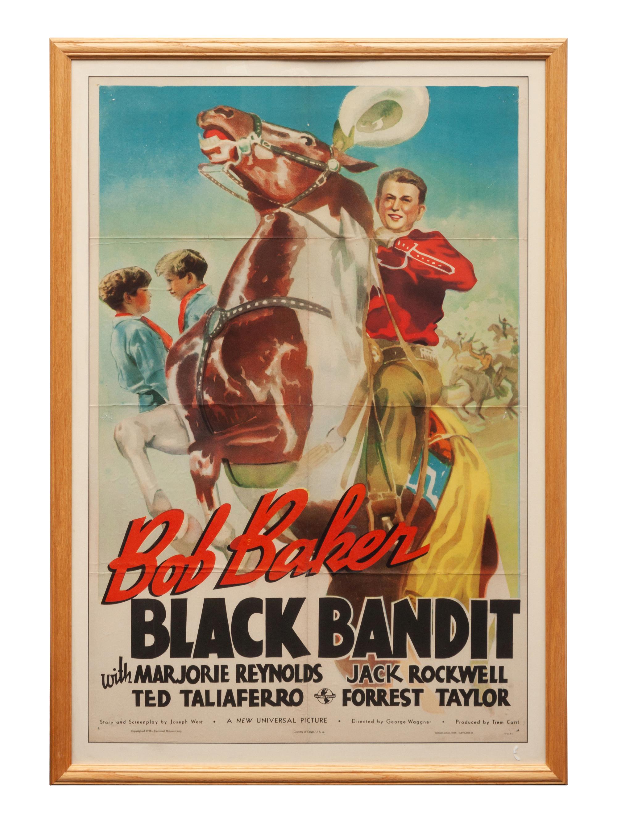 Vintage Movie Poster, Black Bandit