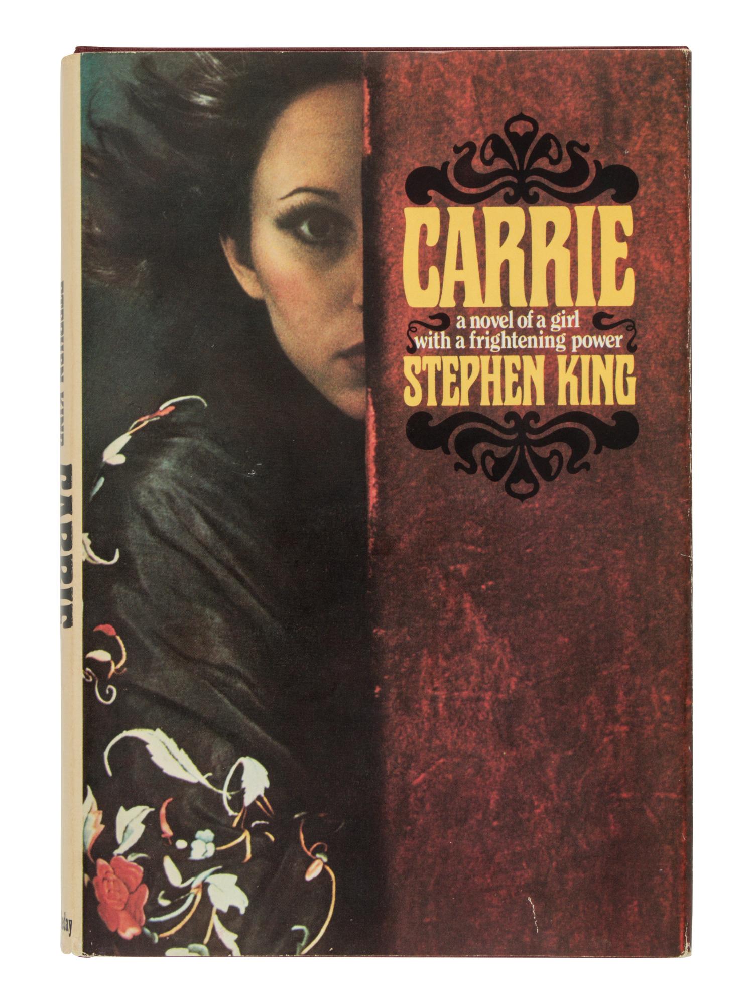 KING, Stephen (b. 1947). Carrie . Garden City, NY: Doubleday & Company, 1974.