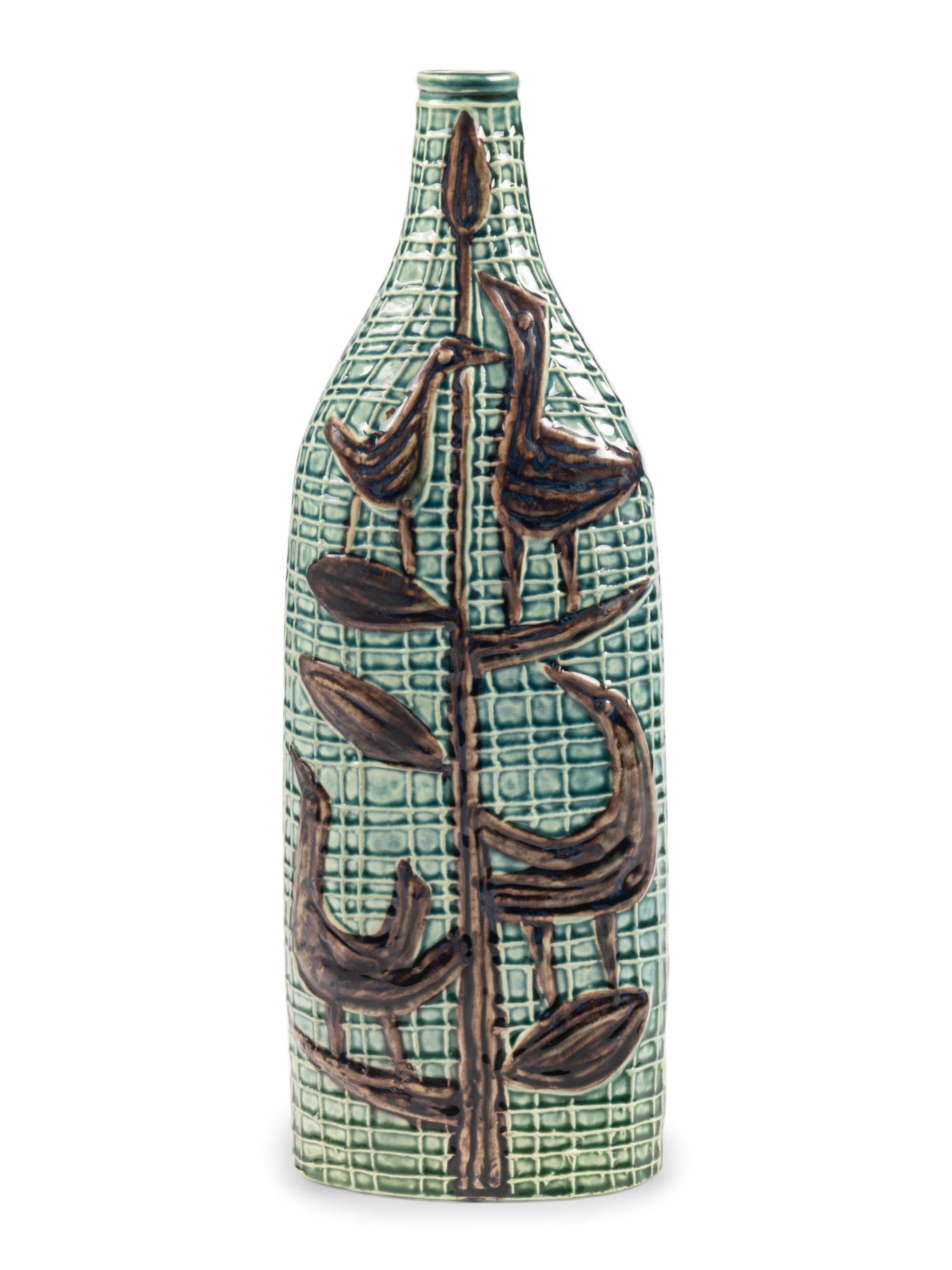 Wall Plaque and Bottle Vase, c. 1960