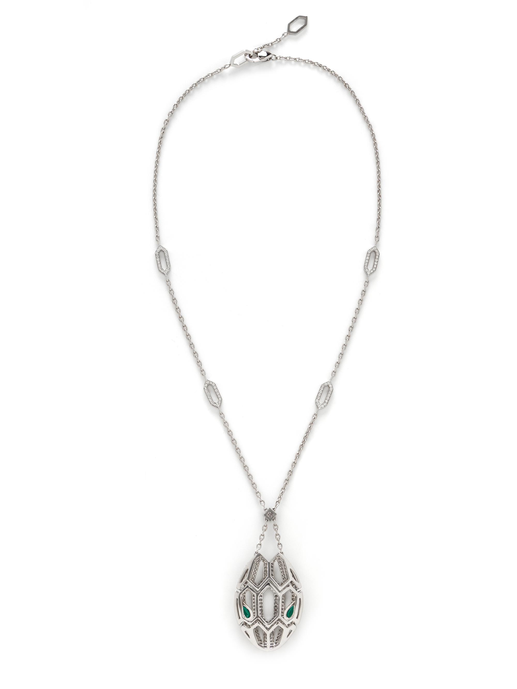 BULGARI, EMERALD AND DIAMOND 'SERPENTI SEDUTTORI' NECKLACE