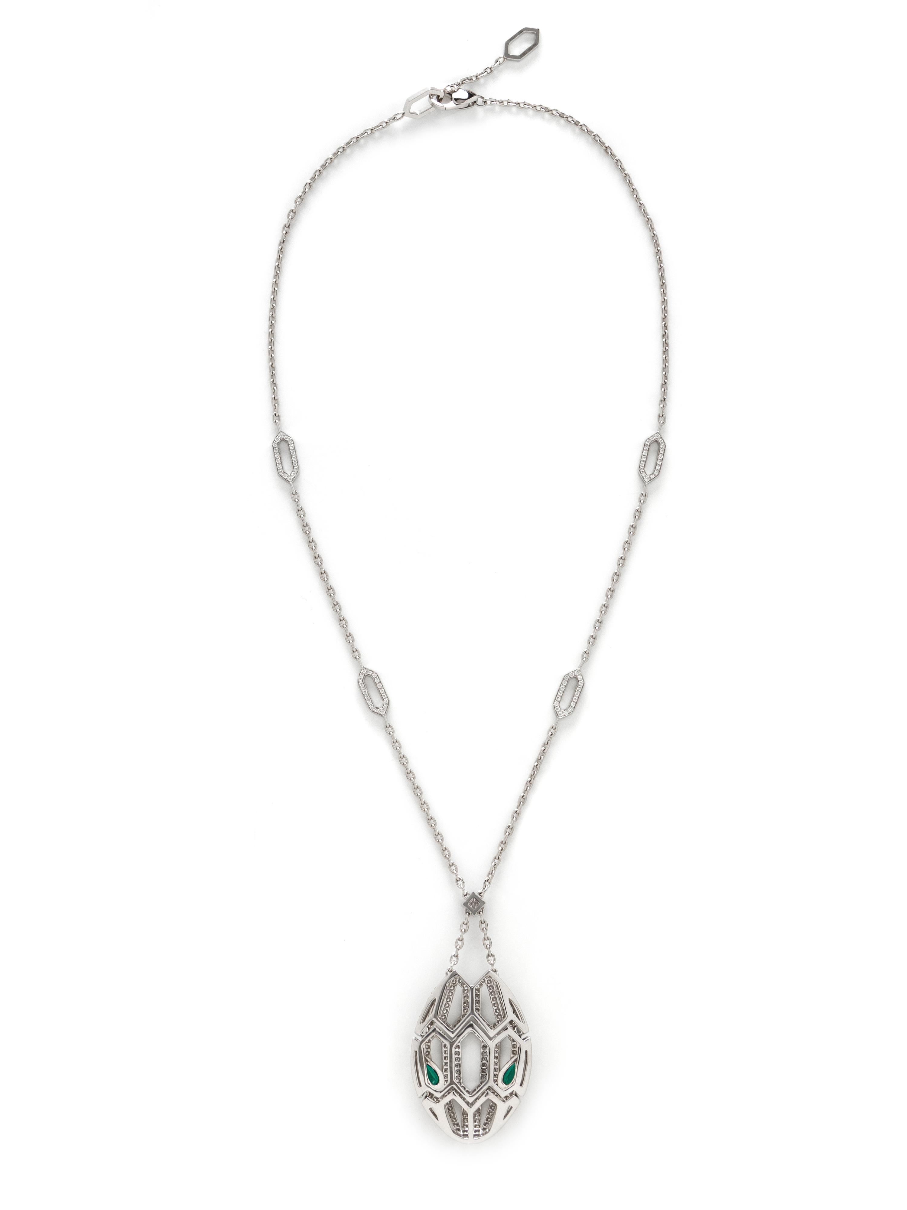 BULGARI, EMERALD AND DIAMOND 'SERPENTI SEDUTTORI' NECKLACE