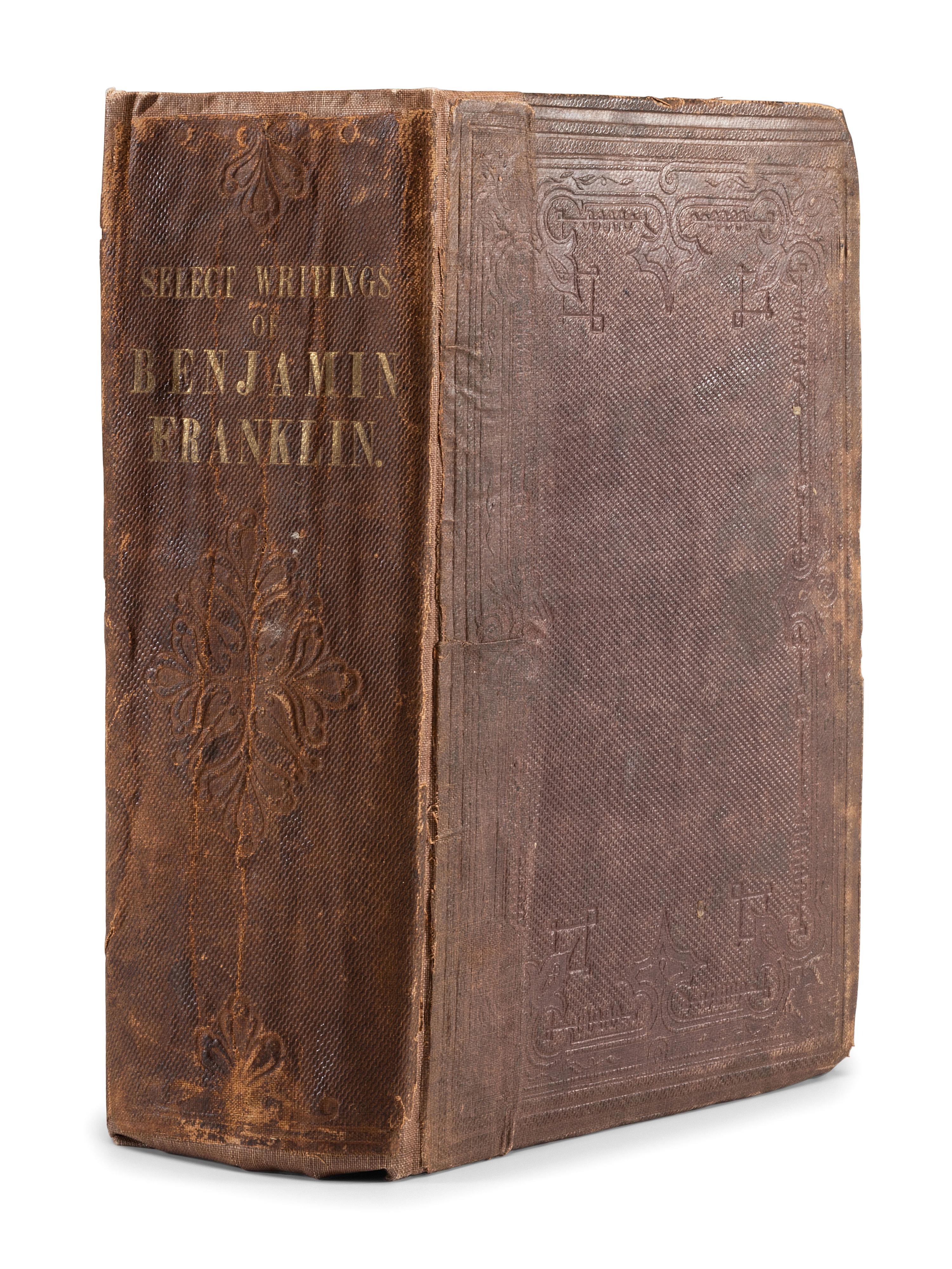 FRANKLIN, Benjamin (1706-1790). The Posthumous and Other Writings of Benjamin Franklin . London: for Henry Colburn, 1819. Third edition.