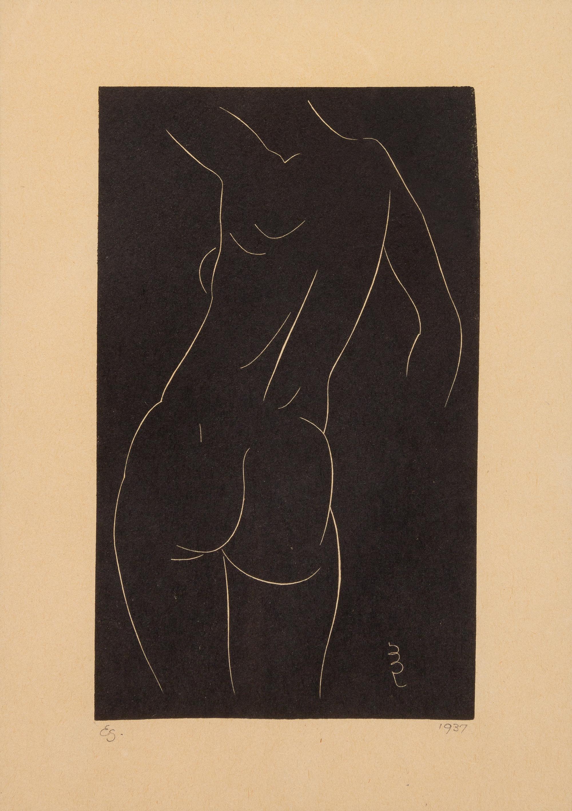 Eric Gill, (British, 1882–1940), A group of three works including Hair Combing (Portrait of Petra Gill), 1922, Sculpture #2,1930 and Fe