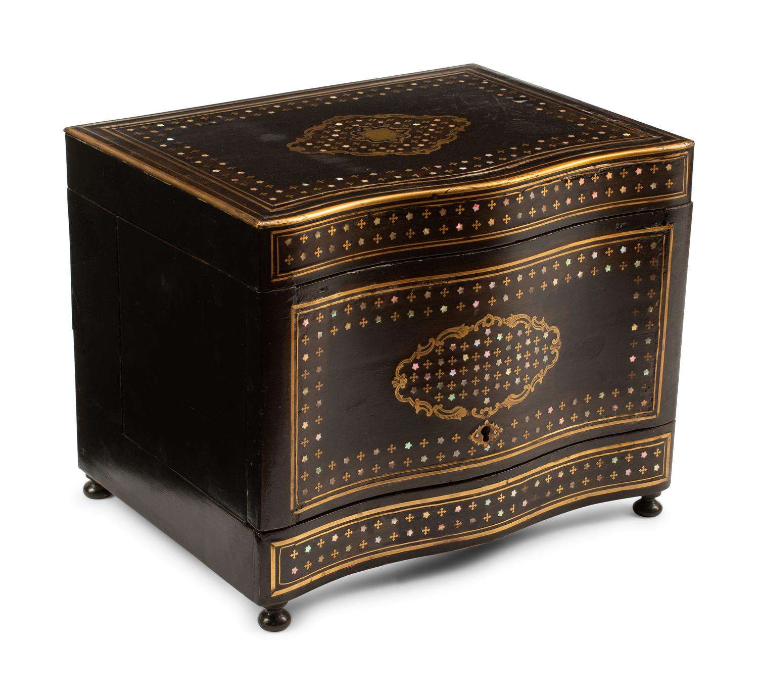 A Napoleon III Marquetry Cave a Liqueur