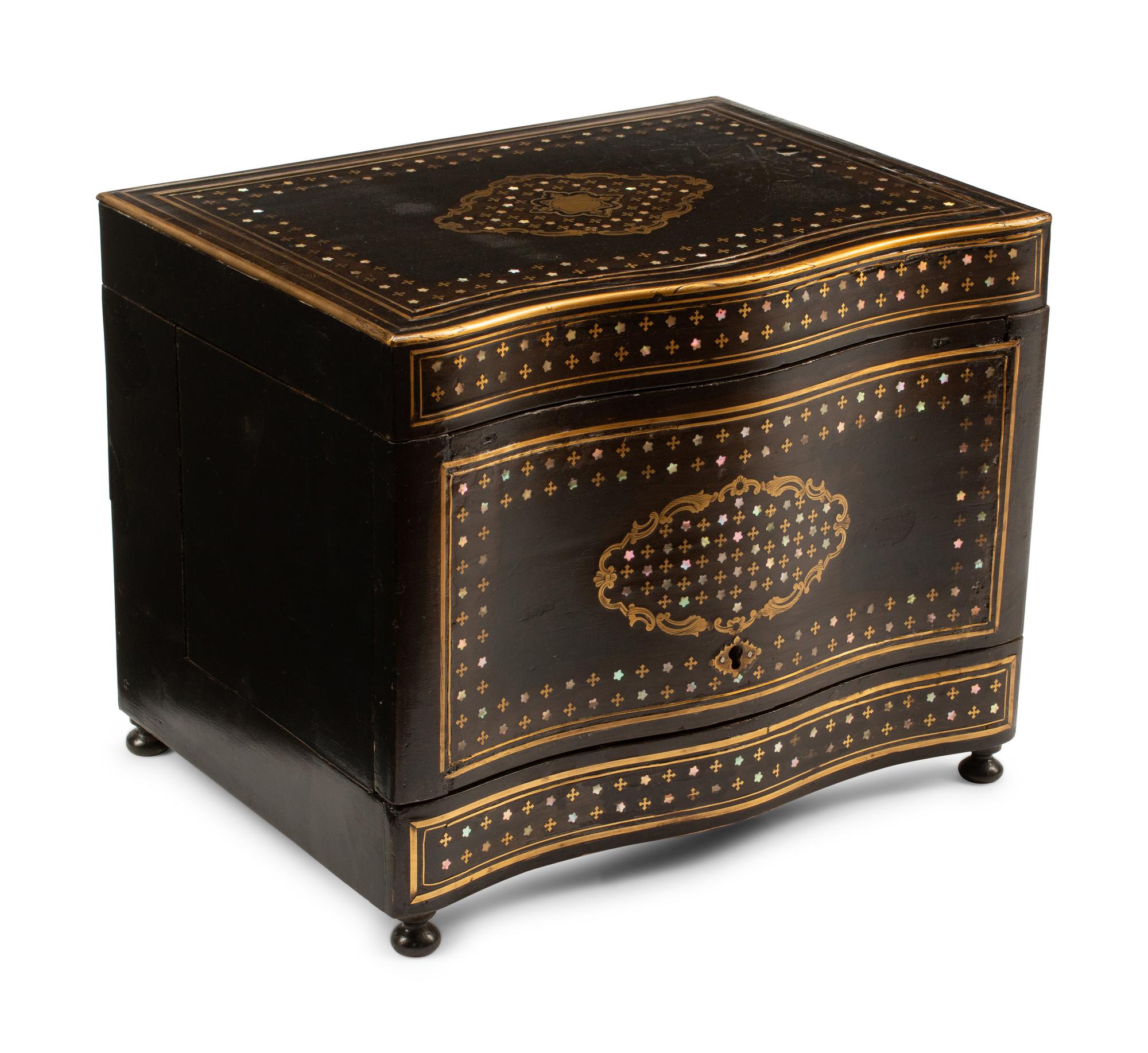A Napoleon III Marquetry Cave a Liqueur
