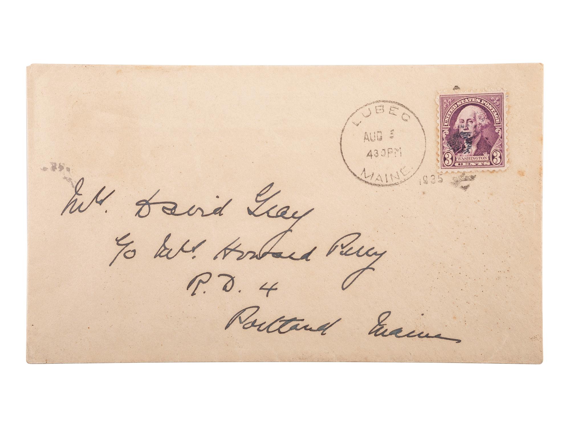 ROOSEVELT, Eleanor (1884-1962). Autograph letter signed ("E.R."), to Maude Livingston Hall Gray. Washington, D.C., 4 August [1935].