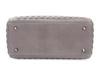 Christian Dior Gray Scalloped Leather Lady Dior Bag, 2007