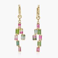 A Collection of 14K Gold and Tourmaline Jewelry