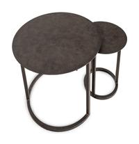 A Pair of Contemporary Metal Nesting Tables