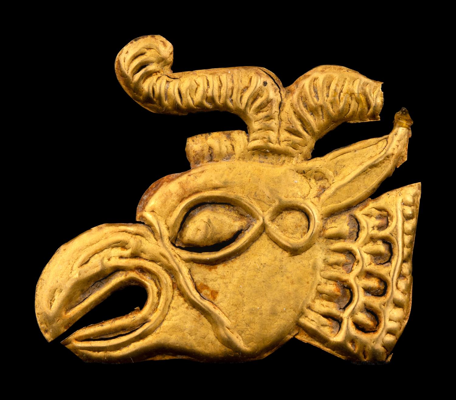 An Achaemenid Gold Griffin Applique