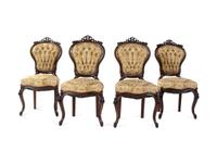 A Set of Four French Rosewood Chairs