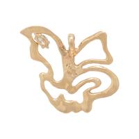 YELLOW GOLD AND DIAMOND BUTTERFLY PENDANT