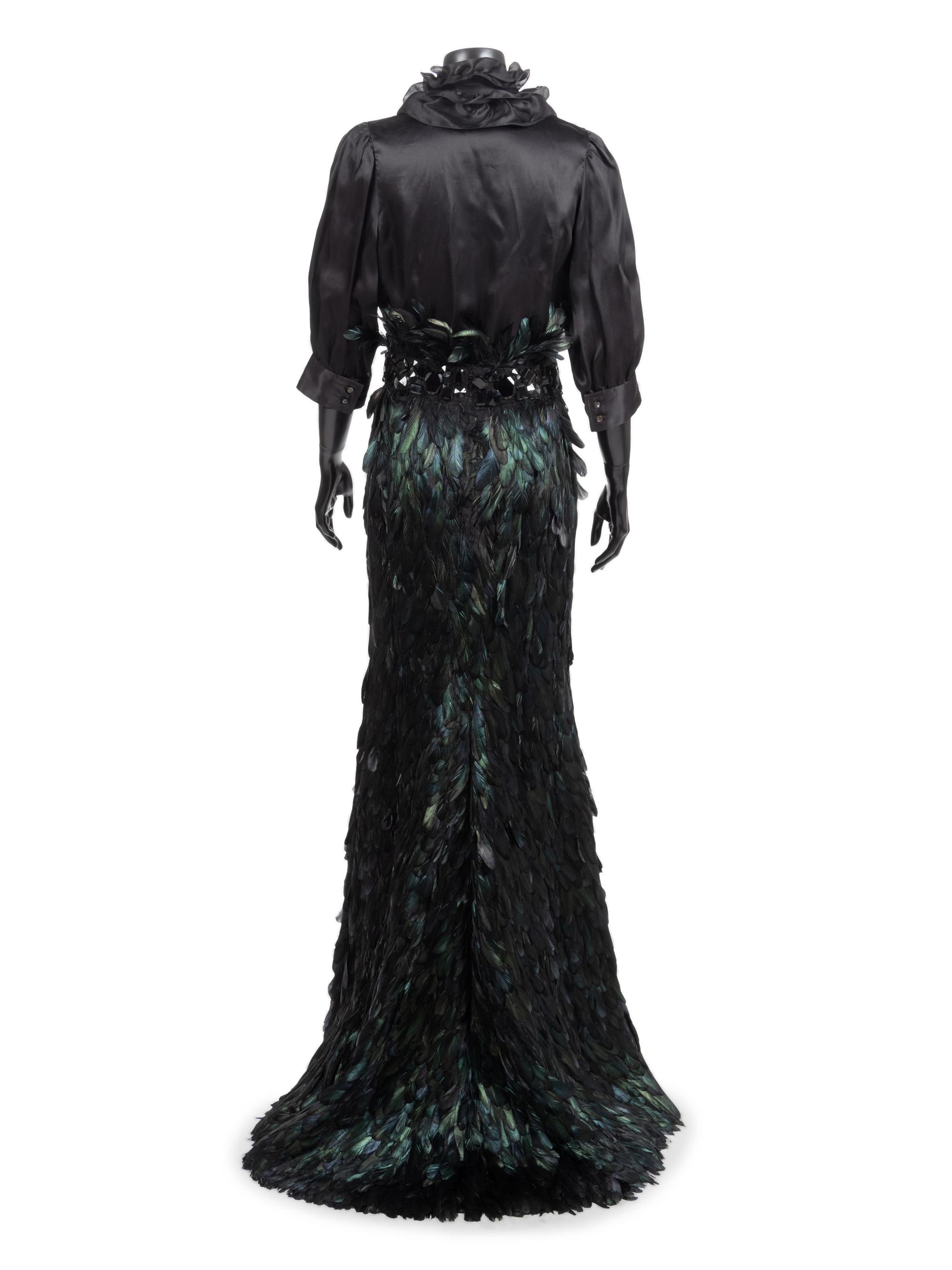 Naeem Khan Black Feather Ensemble, 1990-2000s