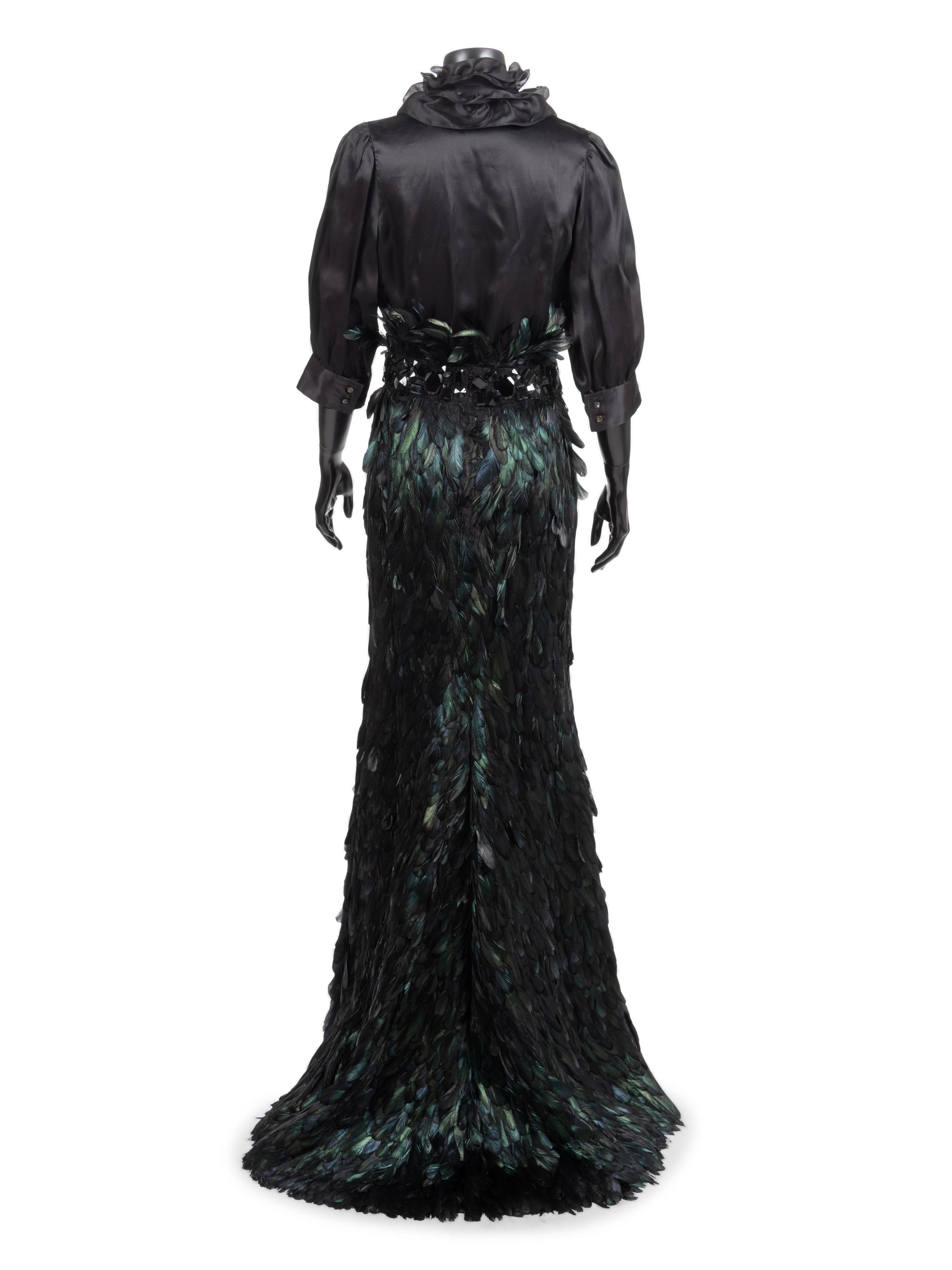 Naeem Khan Black Feather Ensemble, 1990-2000s