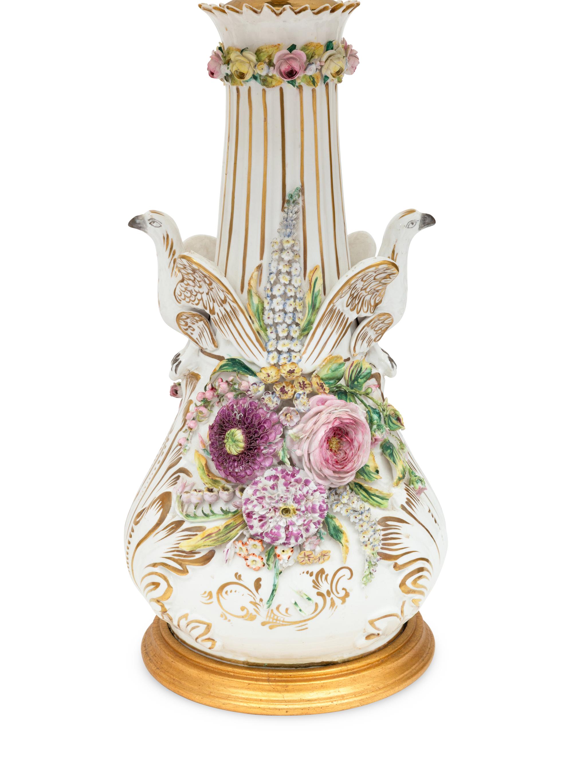 A Pair of German Porcelain Vases