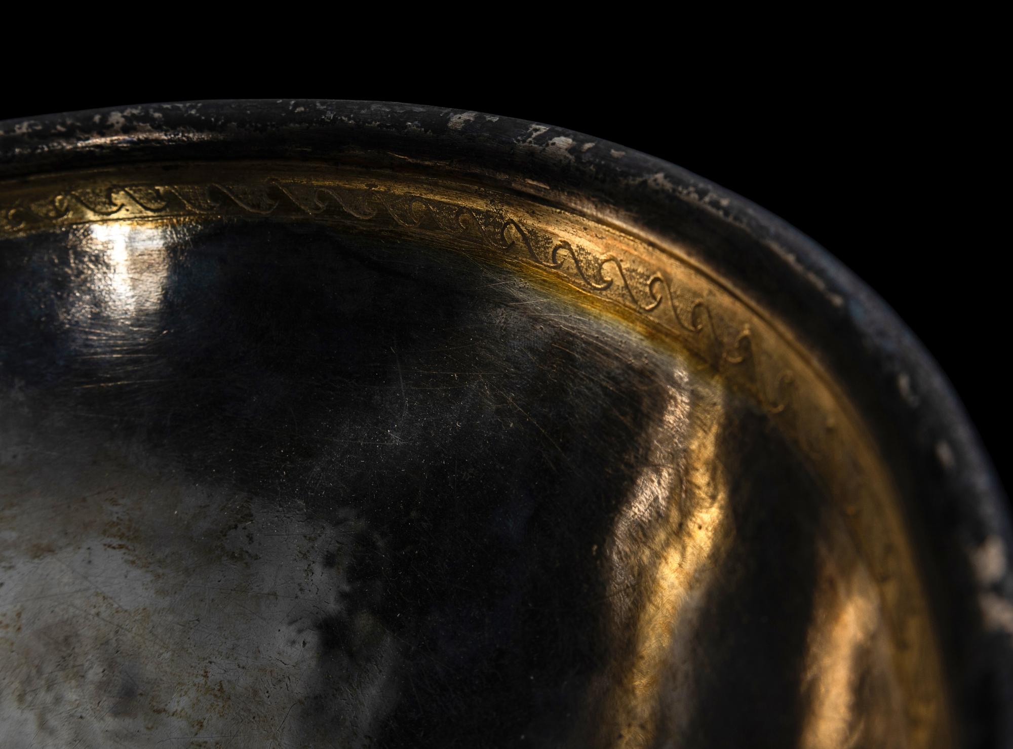 A Hellenistic Gilt-Silver Bowl